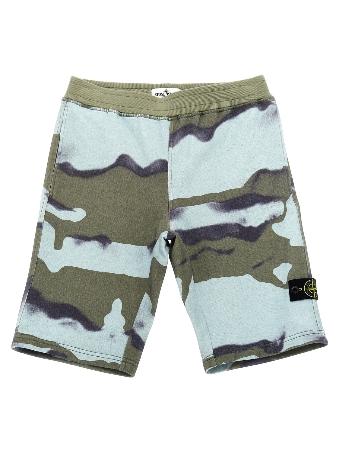 

Бермуды с нашивкой-логотипом Stone Island Junior, мультиколор