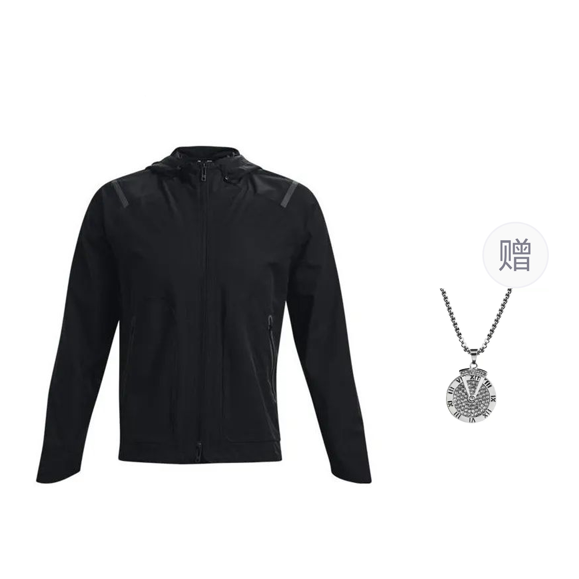 

Under Armour Куртка мужская с защитой от ультрафиолета черная в комплекте с ожерельем, Black (Shopping Bag Included)