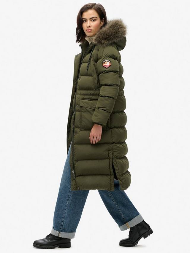 Эверест лонглайн куртка из искусственного меха Superdry, Army Khaki — фото 4