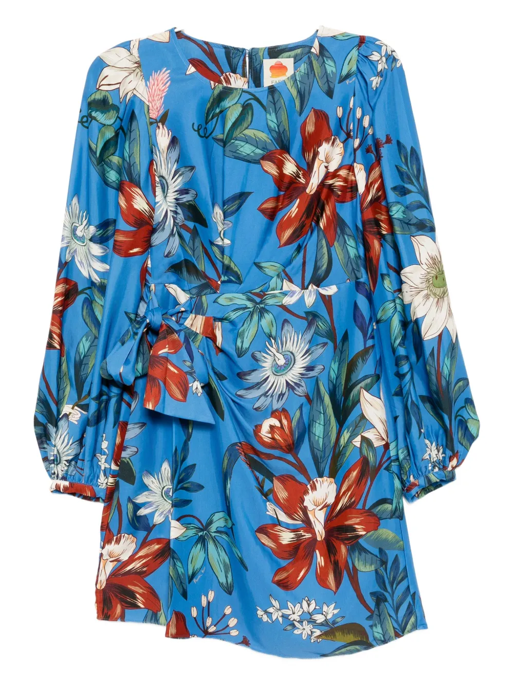 

Платье Surreal с запахом FARM Rio, синий