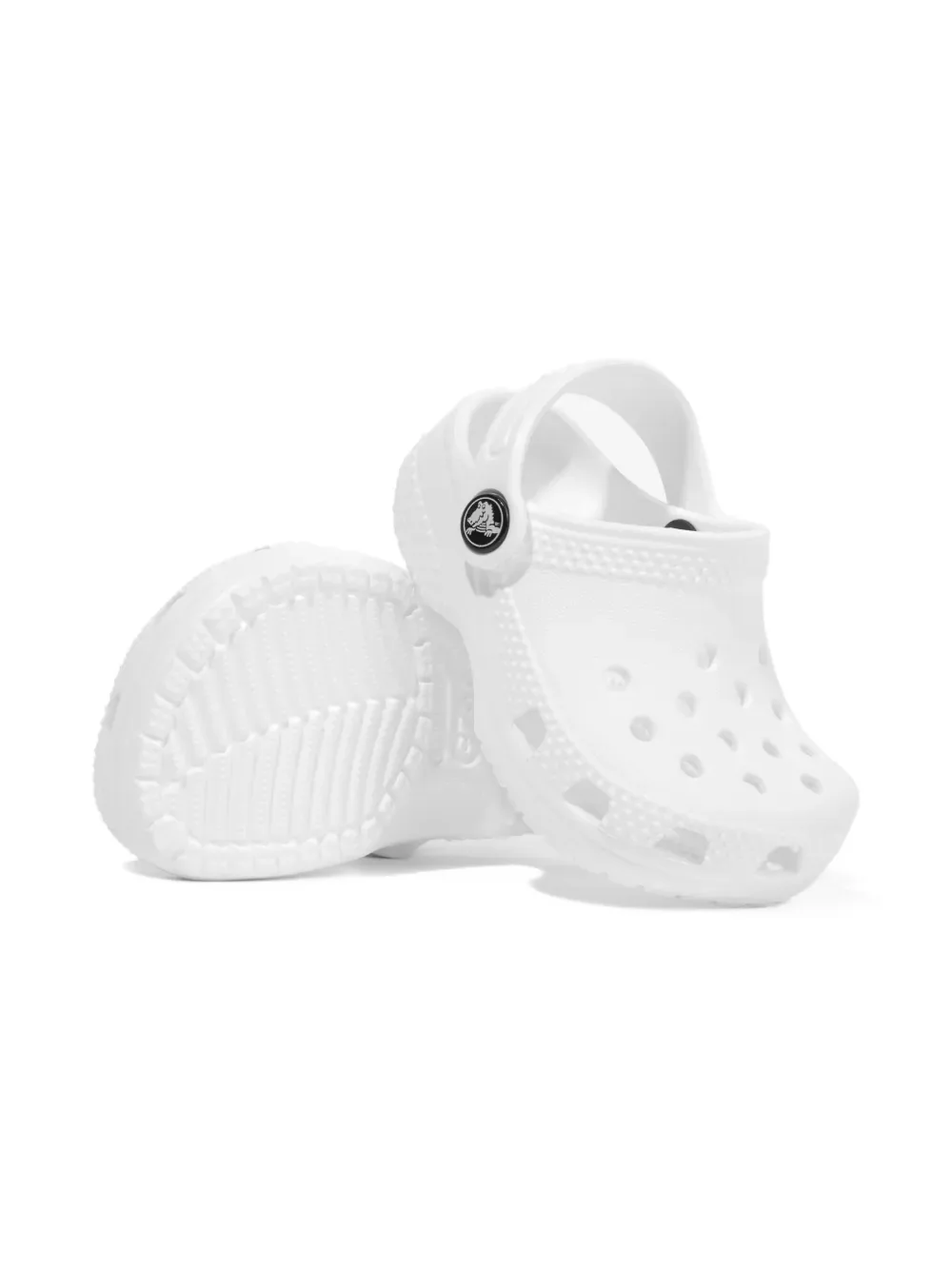Кроксы с ремешком на пятке Crocs Kids, белый — фото 3