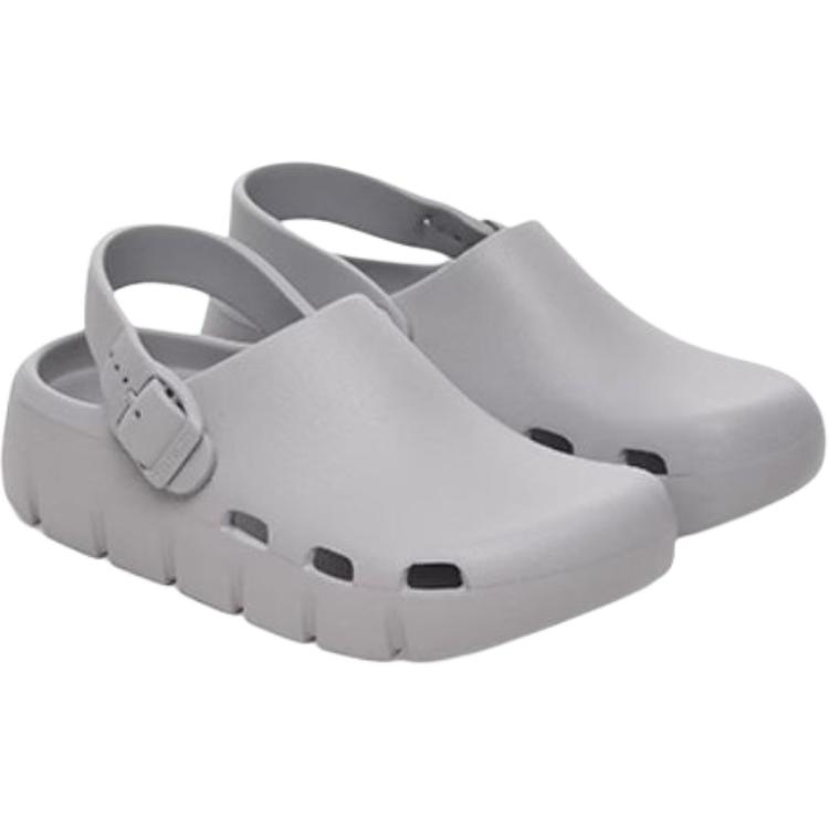 Бирки флоу устойчивые к истиранию лоу-топ детские сандалии gray детские Birkenstock, серый — фото 4