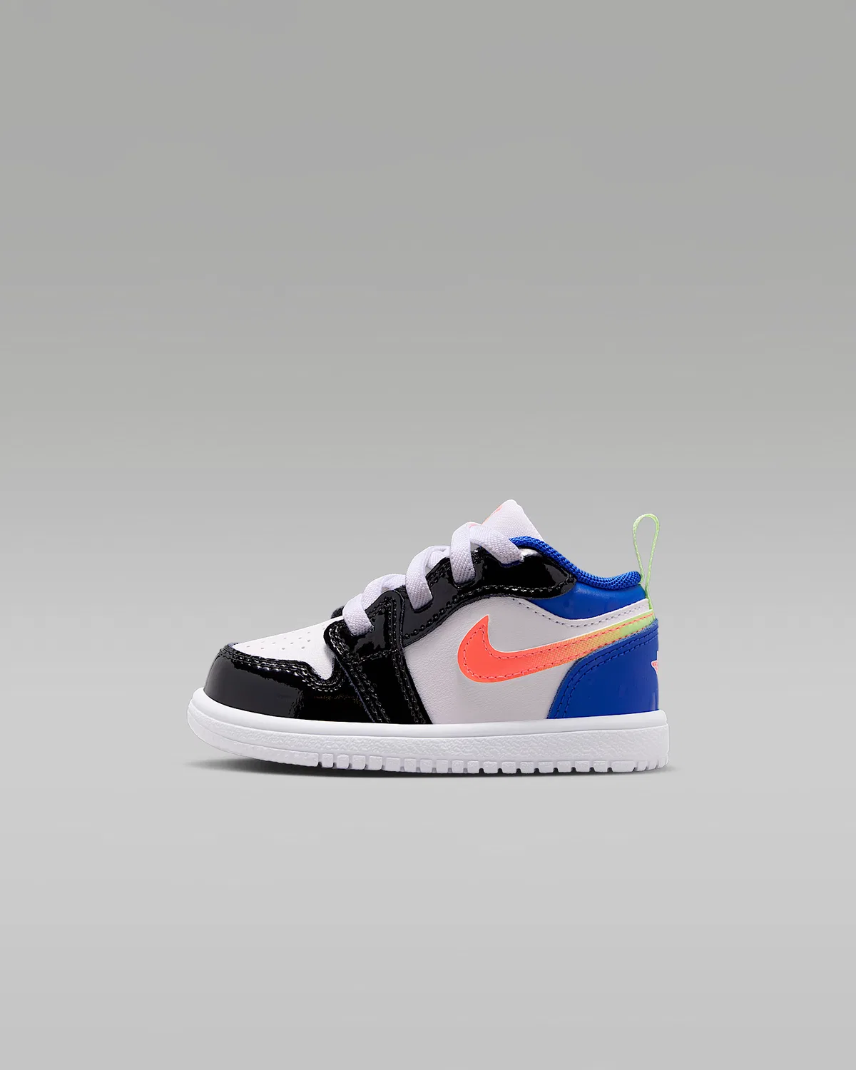 Кроссовки Jordan 1 Low Alt SE для малышей, White/Black/Game Royal/Bright Mango