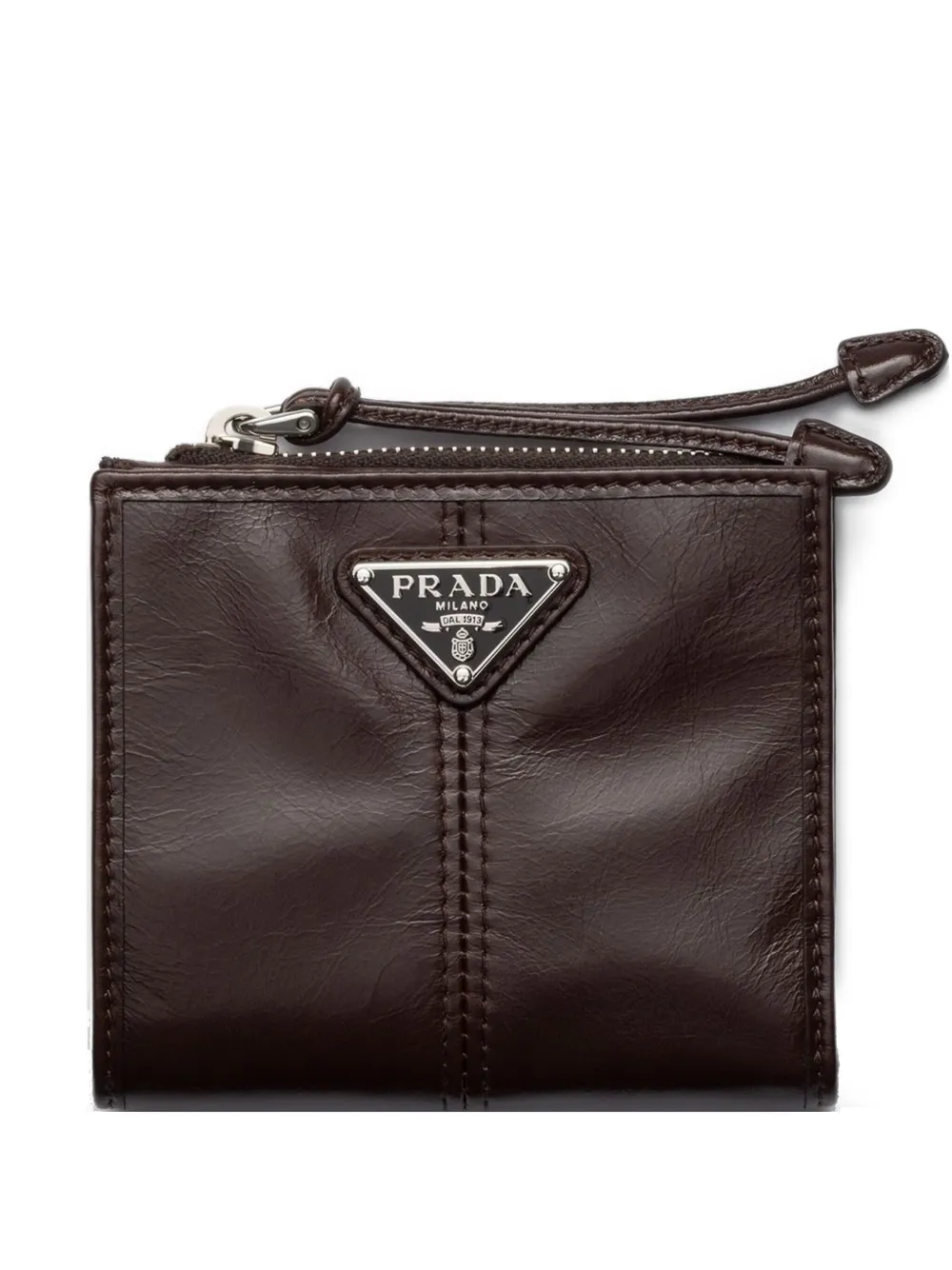 

Маленький кошелек Prada, коричневый