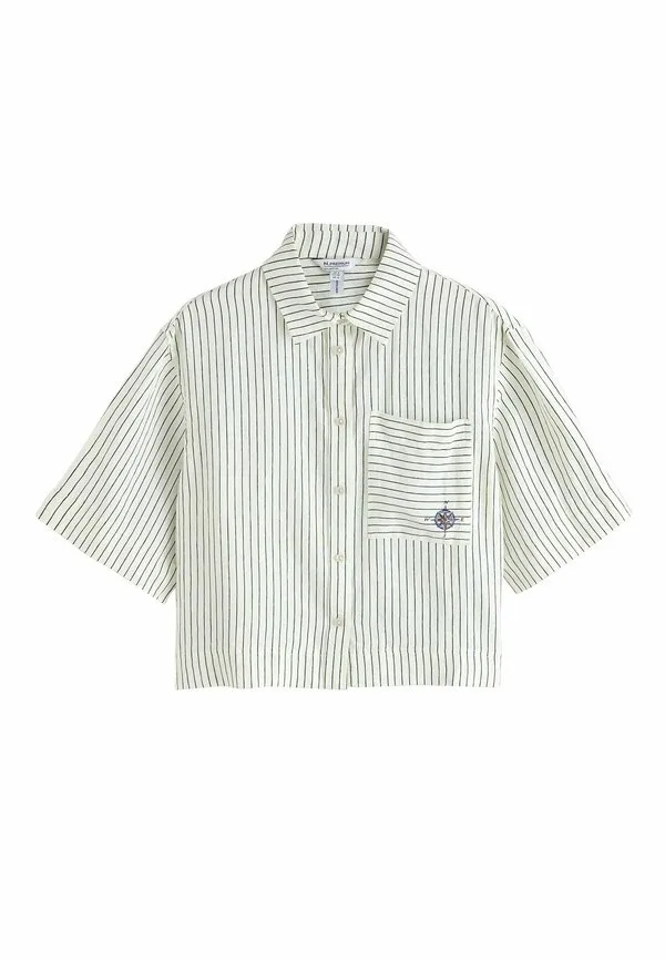 Блузка на пуговицах Next, Ecru Compass Print