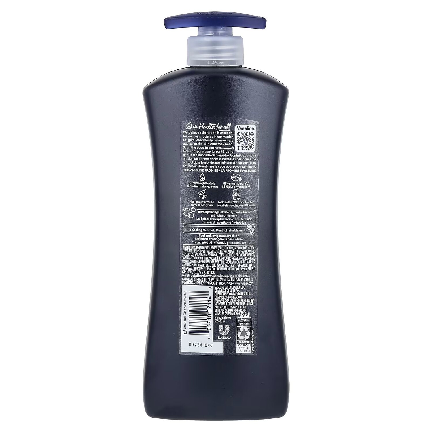 Men, Cooling Hydration, лосьон для тела, лица и рук 3 в 1, 600 мл (20,3 жидк. унции) Vaseline — фото 2