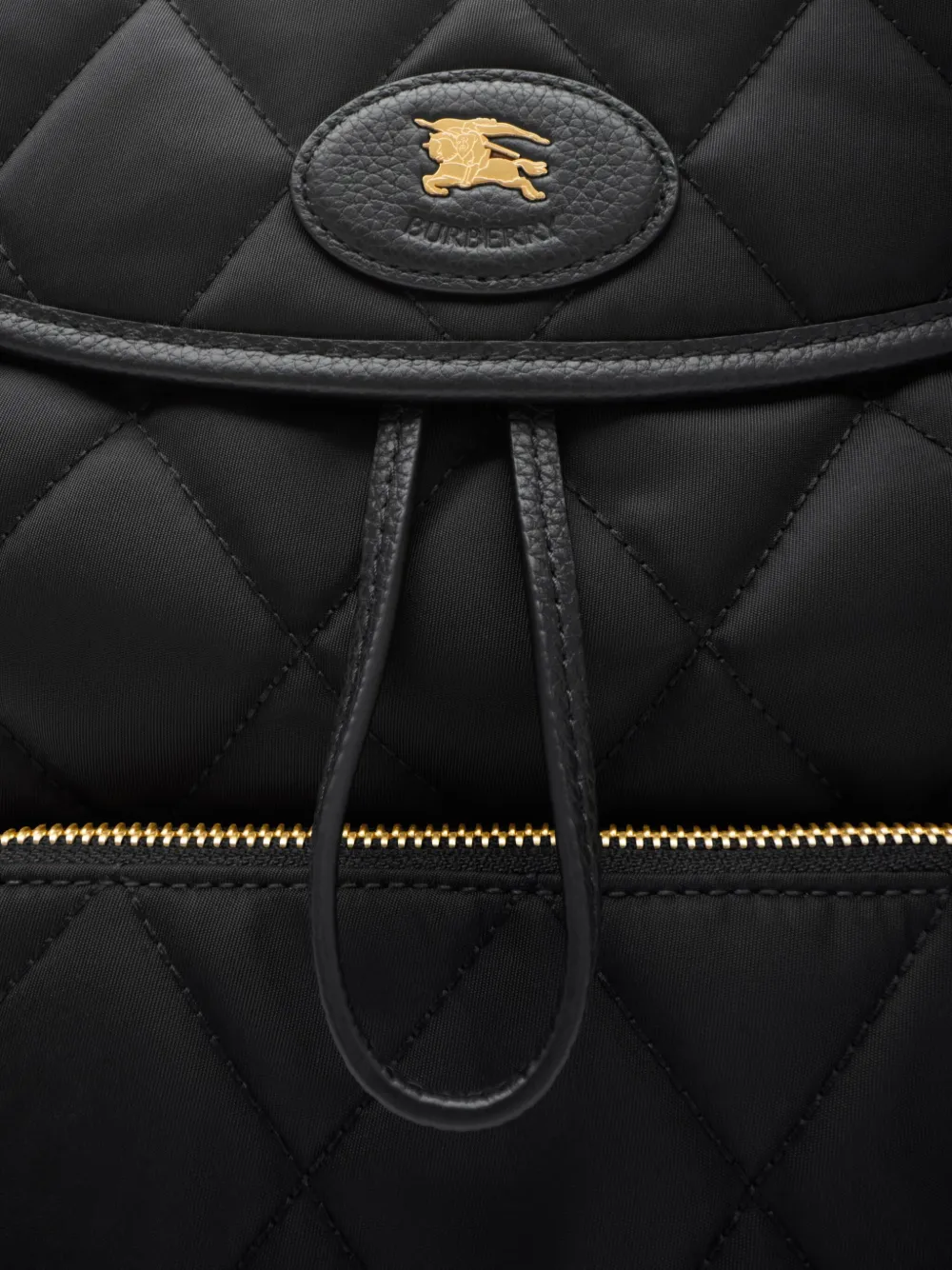 Рюкзак женский Burberry натуральная кожа, чёрный — фото 4
