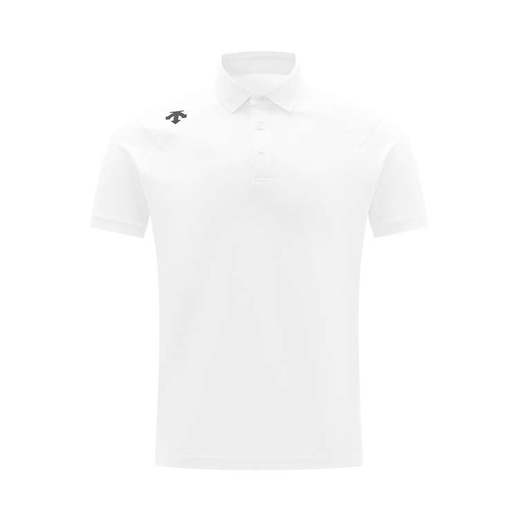 

Тренировочная рубашка-поло для мужчин Descente, wt-bright белый tpg