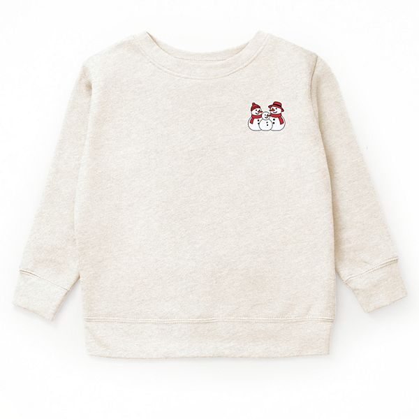 

Свитшот с принтом Snowman family The Juniper Shop, Natural
