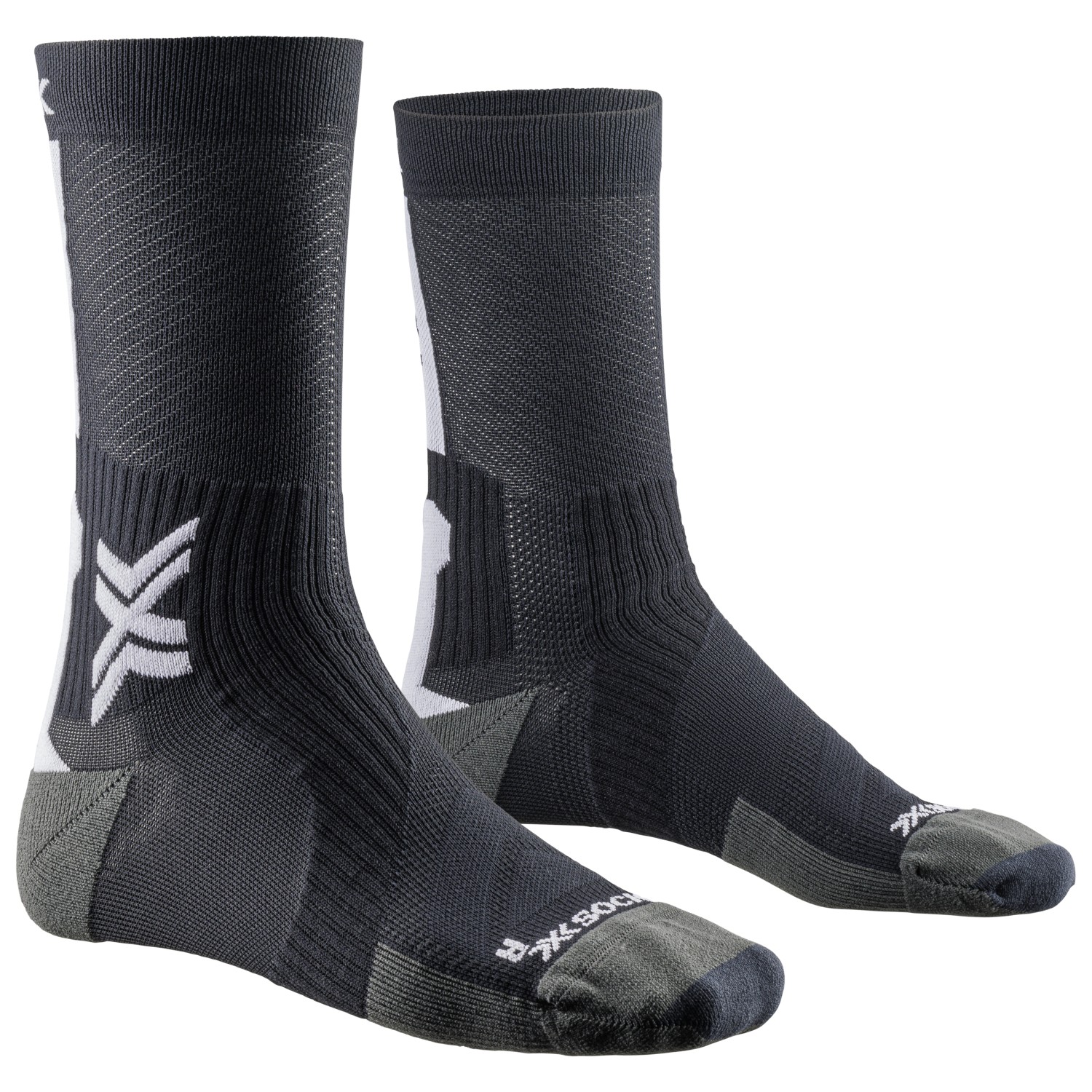 

Велосипедные носки X-Socks Bike Perform Crew, цвет Opal Black/Arctic White