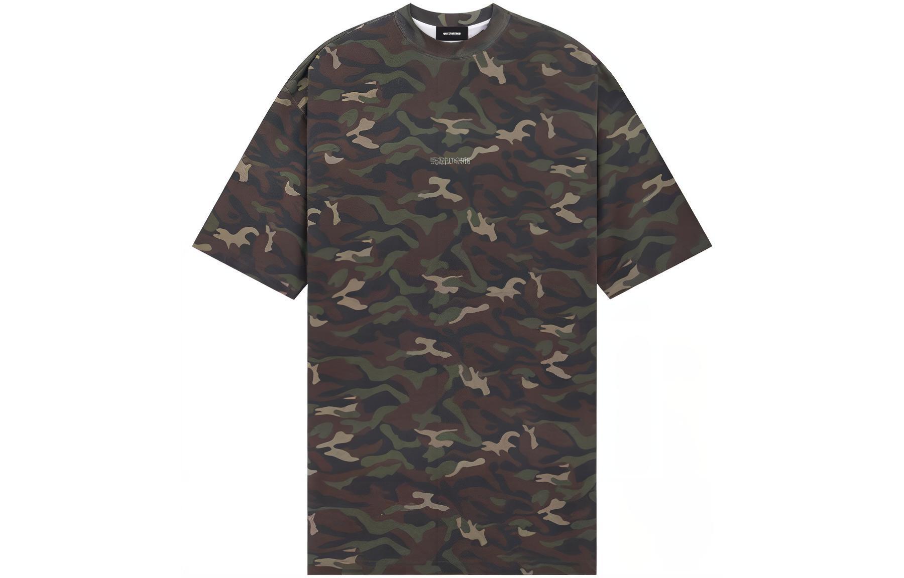 

WE11DONE Футболка Unisex Camouflage, Бежевый, WE11DONE Футболка Unisex Camouflage