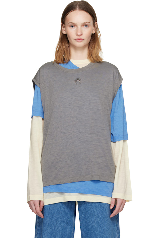 

Marine Serre Комплект разноцветных футболок из мериносовой шерсти