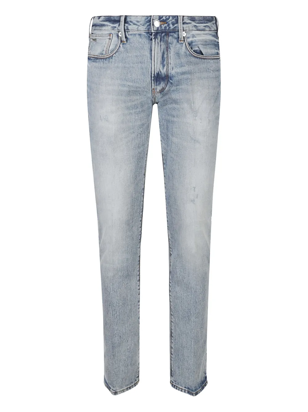 

Джинсы ASV J06 с эффектом потертости Emporio Armani, синий