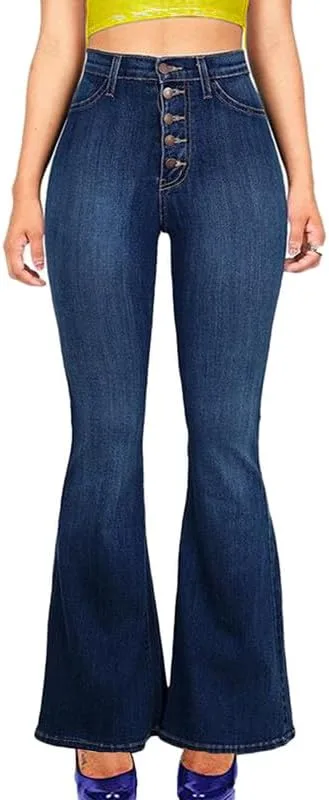 

Andongnywell женские джинсы скинни широкие клеш