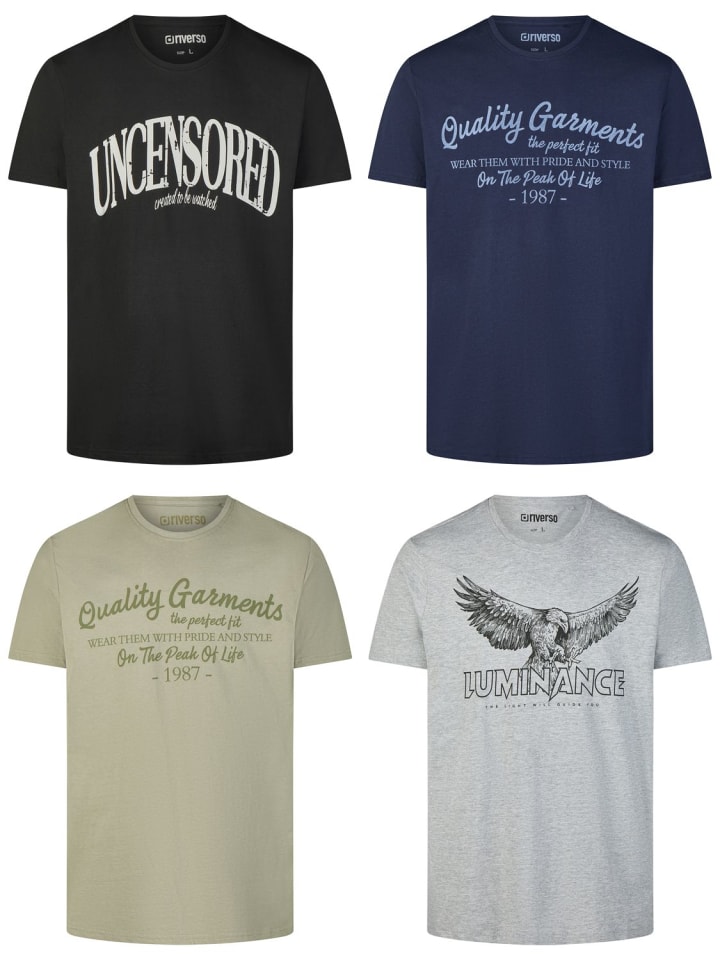 

Набор из 4 разноцветных футболок RIVLeon