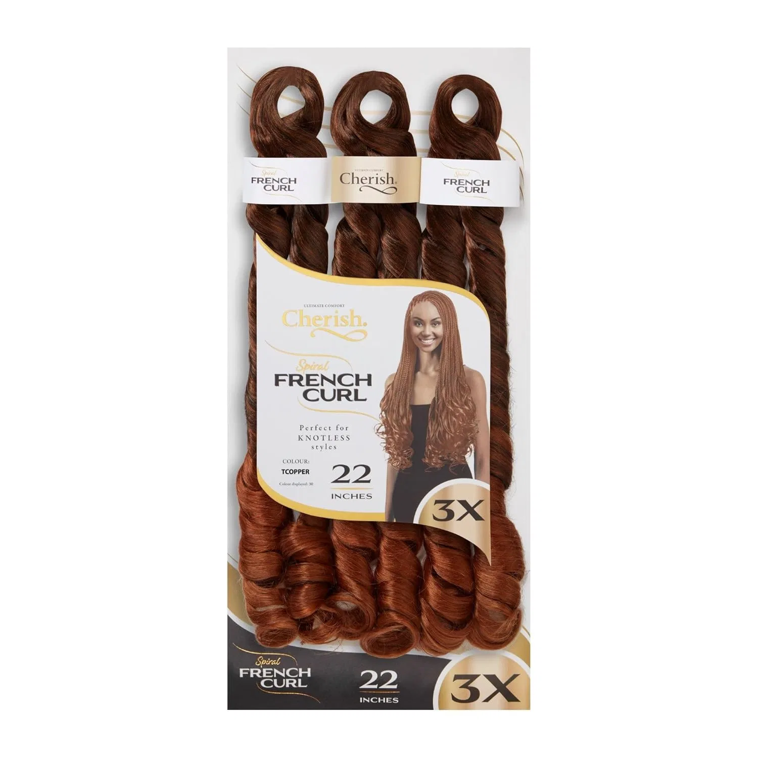 Искусственные волосы «Spiral French Curls 22» от CHERISH Cherish