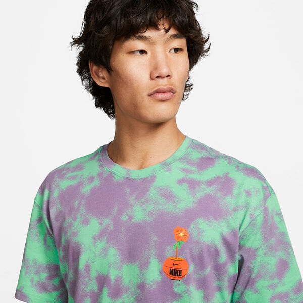Футболка Nike Max90 Just Do It Basketball T-Shirt 'Green Purple', зеленый — фото 2