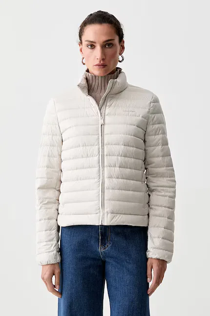 Пуховик короткий Calvin Klein, бежевый