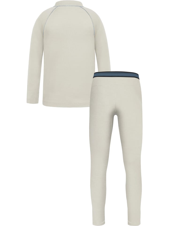 Normani Outdoor Sports Топ из мериносовой шерсти «Ньяпари» и брюки из мериносовой шерсти «Маккей» кремового цвета — фото 2
