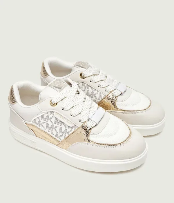 Кроссовки Эммета Кларка Michael Kors Kids, бежевый — фото 2