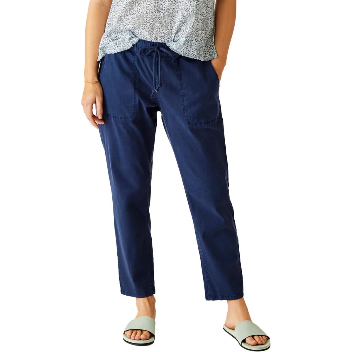 

Зоу брюки из твила Carve Designs, синий