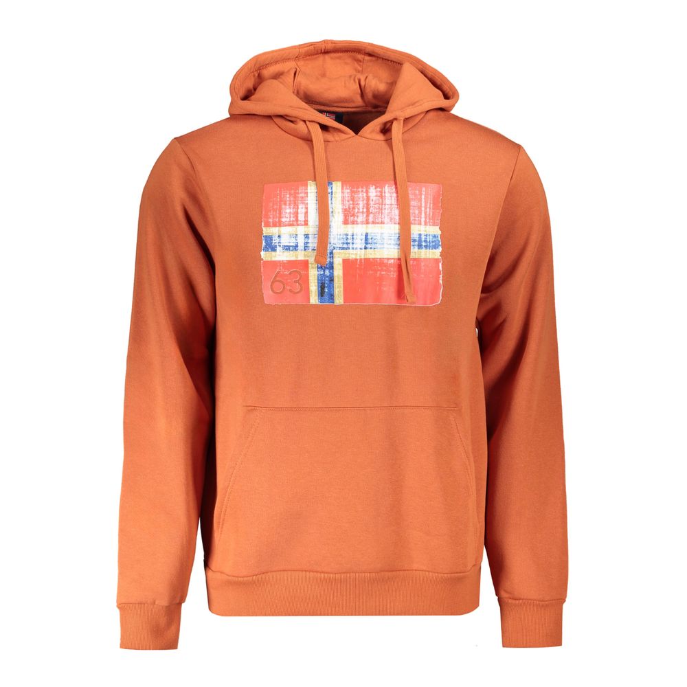 

Коричневый хлопковый мужской свитер Geographical Norway