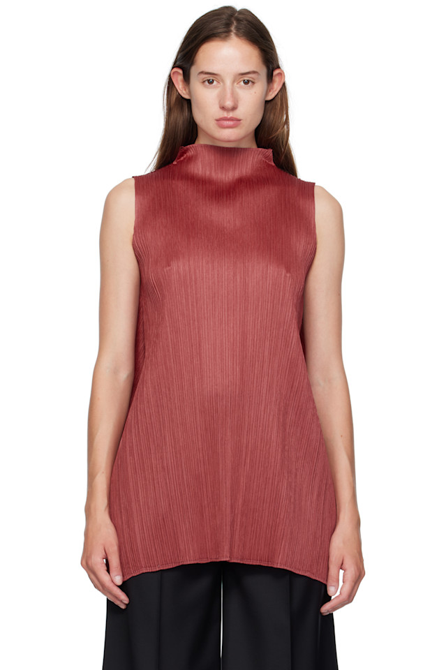 

Pleats Please Issey Miyake Верхняя часть красного абажура