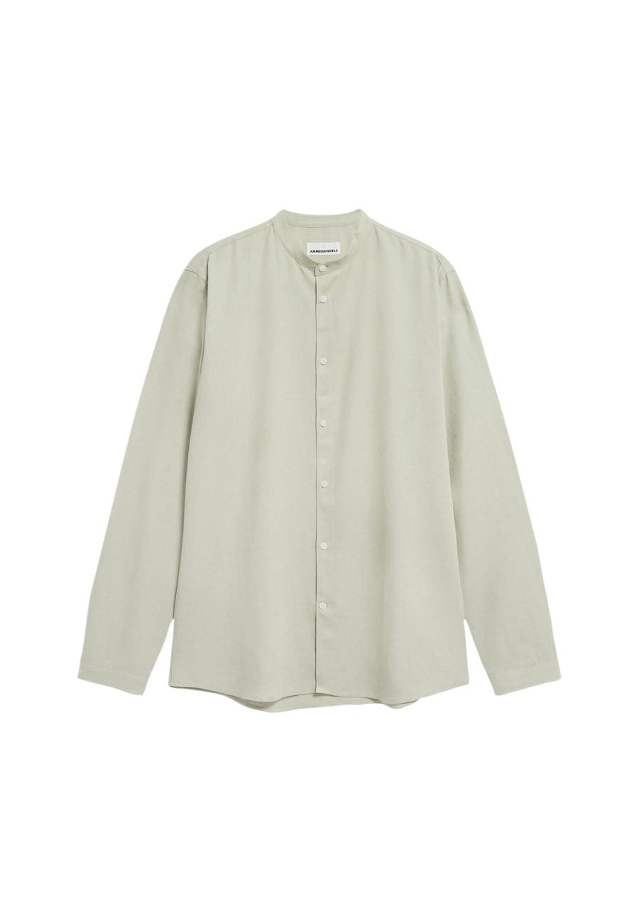 

Рубашка на пуговицах Comfort fit ARMEDANGELS Vaaleronimus Lino, пастельно-зеленый