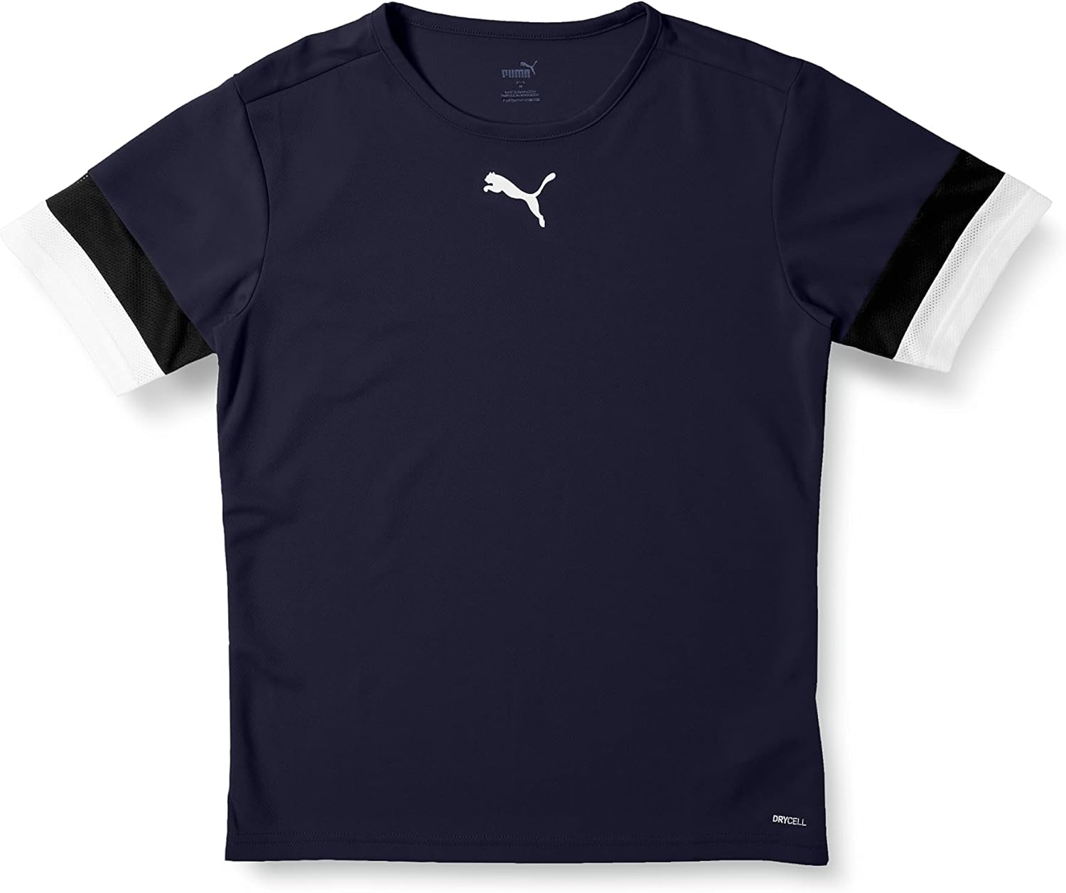 

Футболка мужская PUMA 705141 для футбольных матчей, впитывающая влагу, быстросохнущая, с коротким рукавом, белый/черный