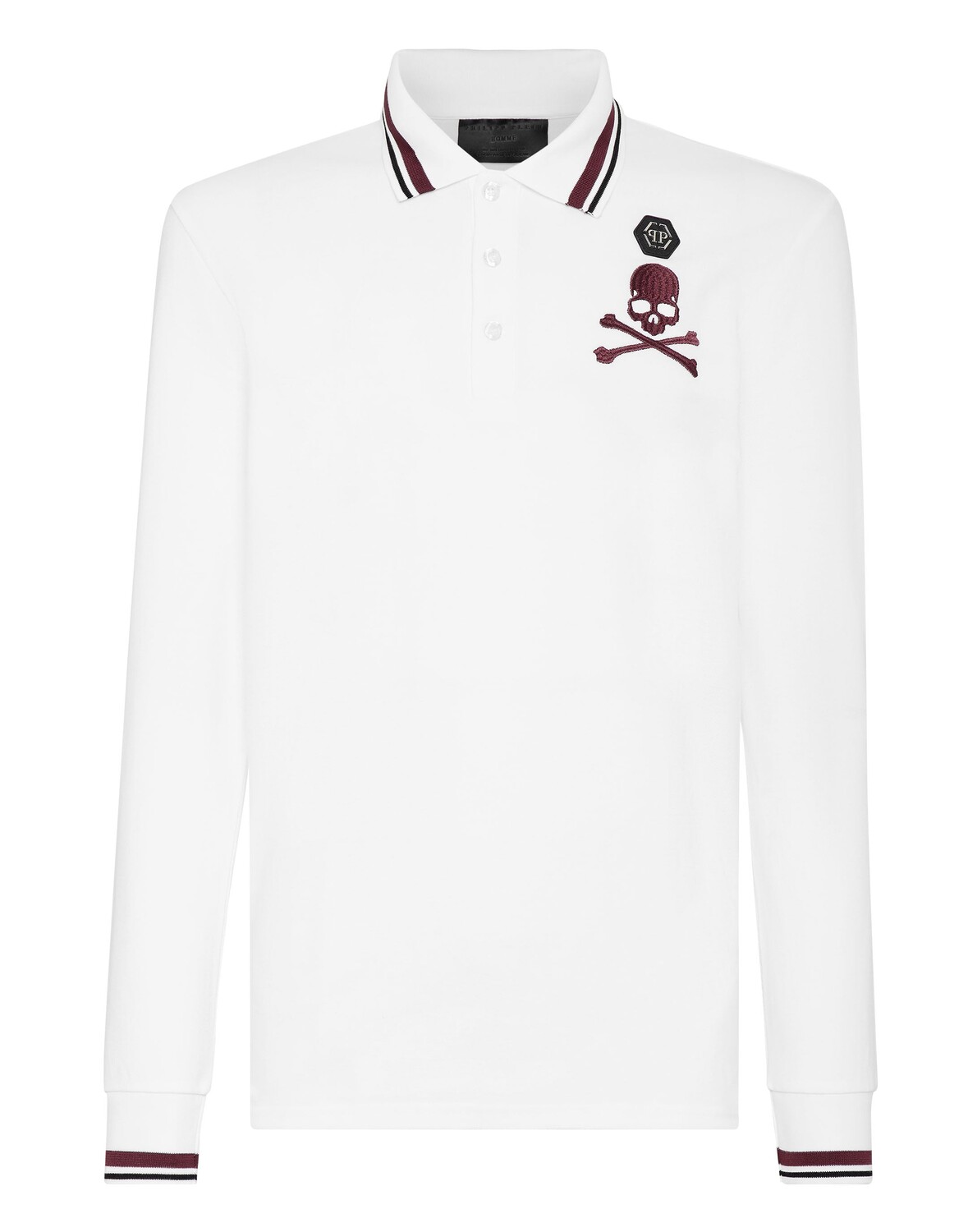 

Рубашка-поло LS Skull&Bones Philipp Plein, белый