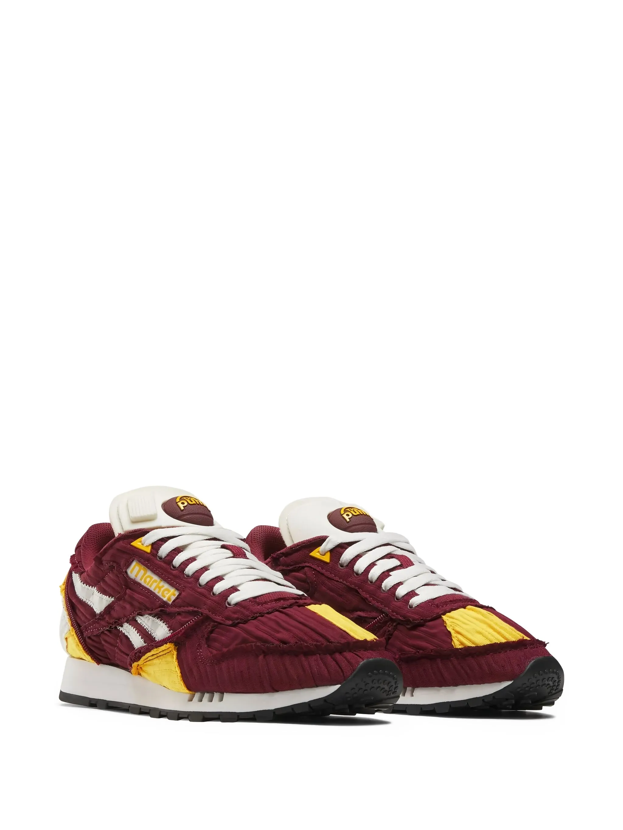 Кроссовки Classic Maroon/Yellow из коллаборации с The Pump Reebok, красный — фото 2