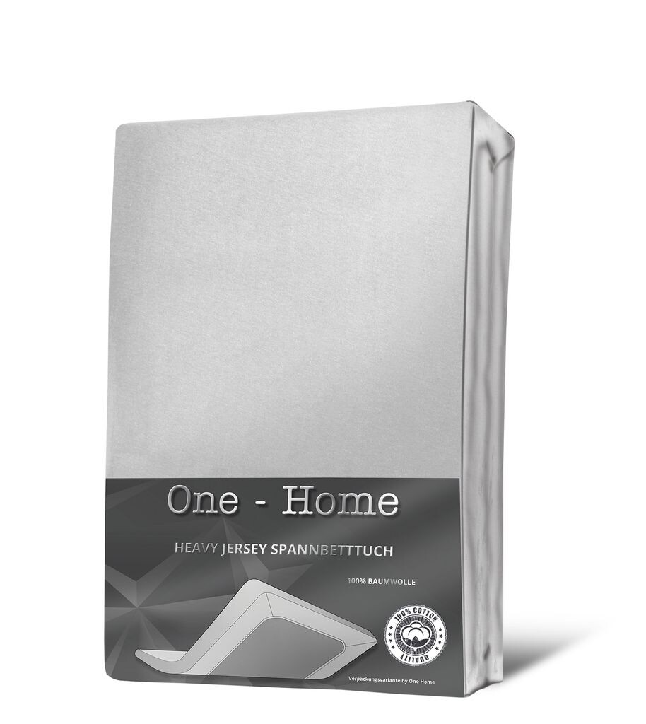 

Простыня белая 120х200 - 130х200 см, плотный трикотаж хлопок One-Home, белый