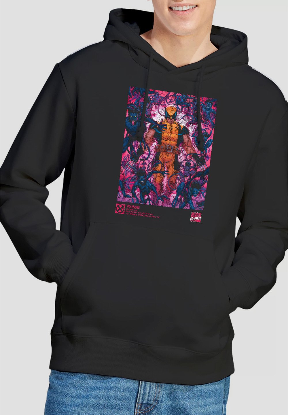 

Толстовка с капюшоном X-MEN WOLVERINE AND NIGHTCRAWLER PRINT Marvel, черный