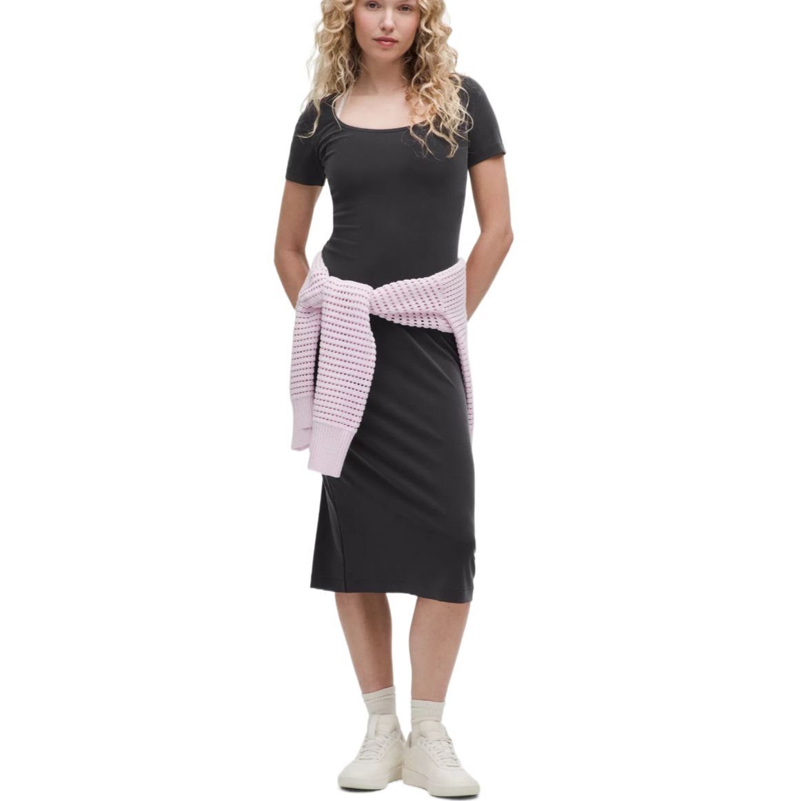 

Платье Softstreme с коротким рукавом Lululemon, черный