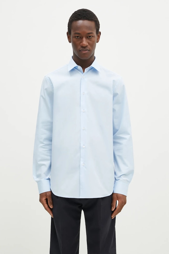 

Хлопковая рубашка Paul Smith, синий