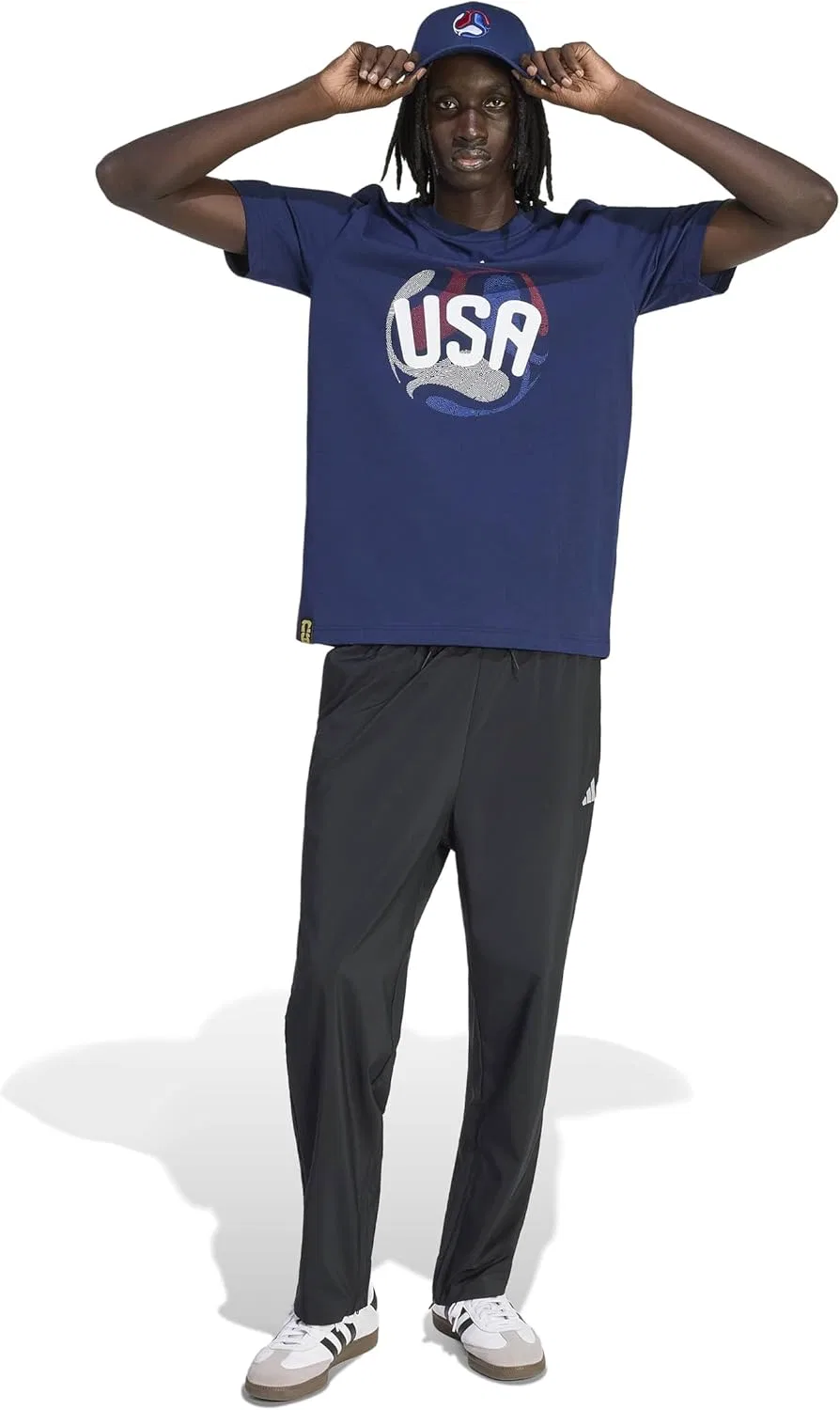 Футболка мужская adidas Team Navy Blue — фото 2