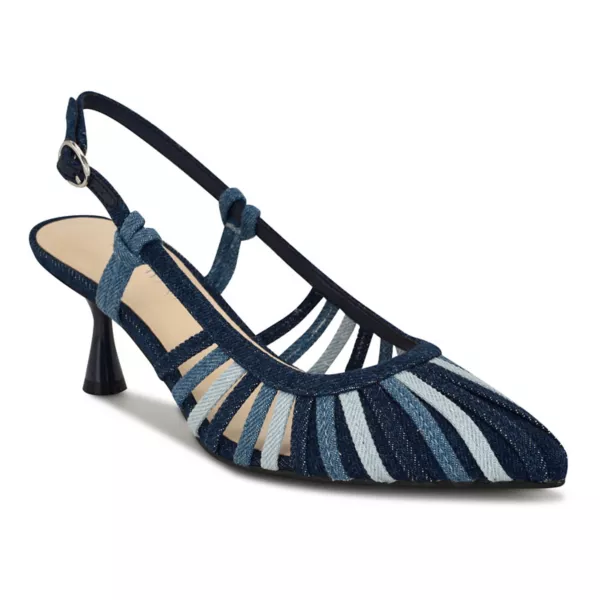 Туфли-лодочки Resta с острым носком женские без застежек Nine West, мультиколор