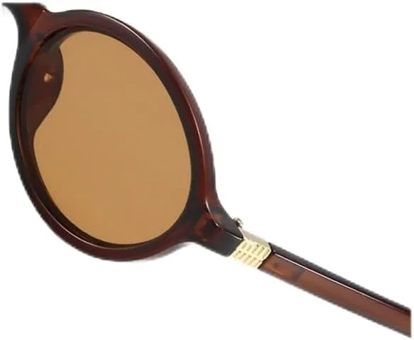 

Модные овальные простые солнцезащитные очки в стиле ретро для женщин, маленькая оправа, для поездок на работу, солнцезащитные очки UV400 UJNHGQ, Leopard Purple