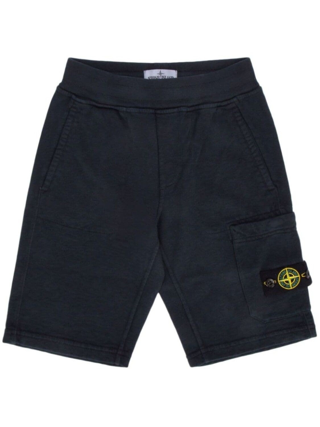 

Stone Island Junior спортивные шорты из хлопка с изображением компаса, синий