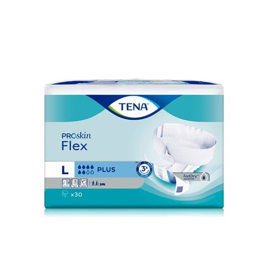 

Тена, Подгузники Флекс Проскин Плюс, L, 30 шт., Tena