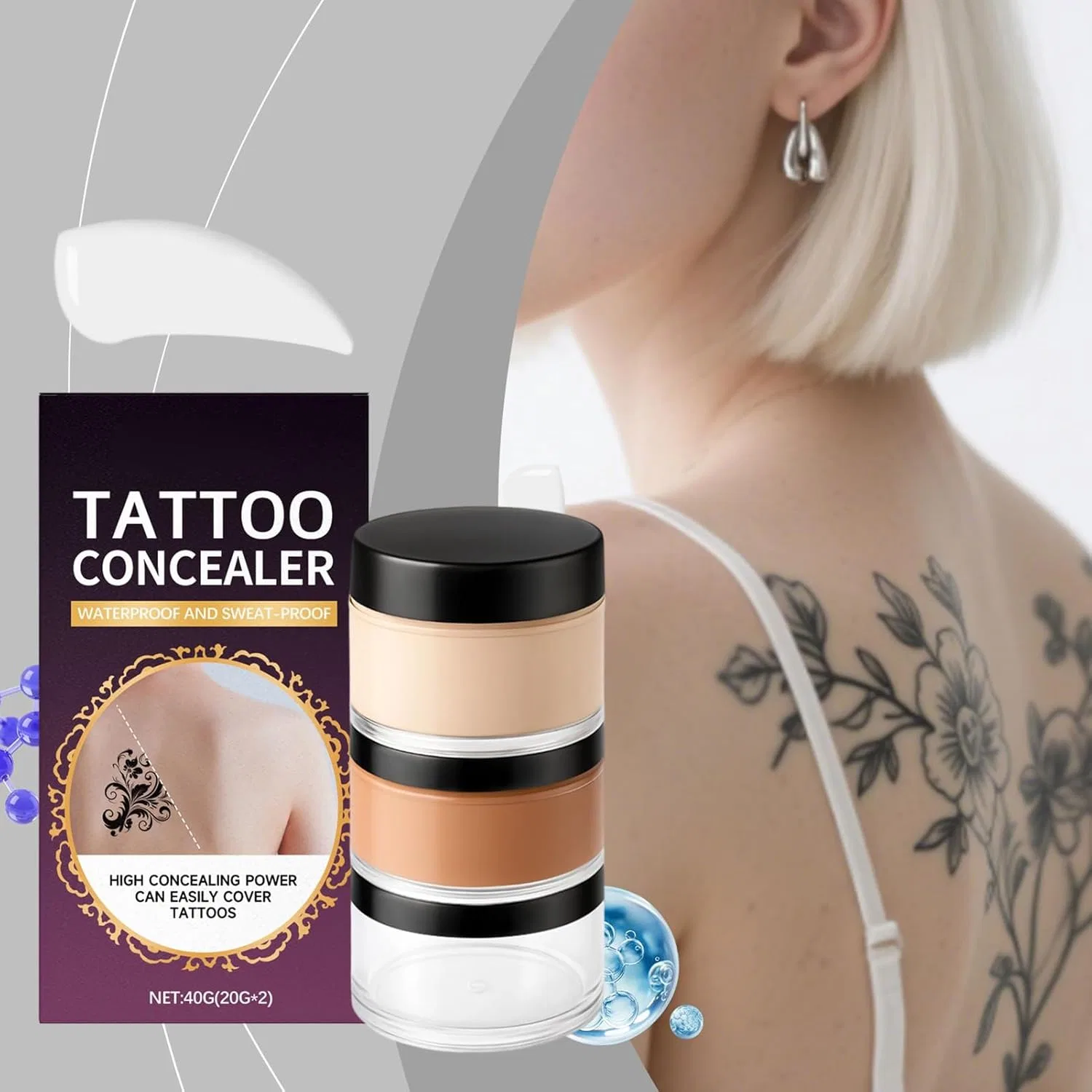 Консилер Body Cover Concealer, водостойкий, без бренда, 1 шт — фото 3
