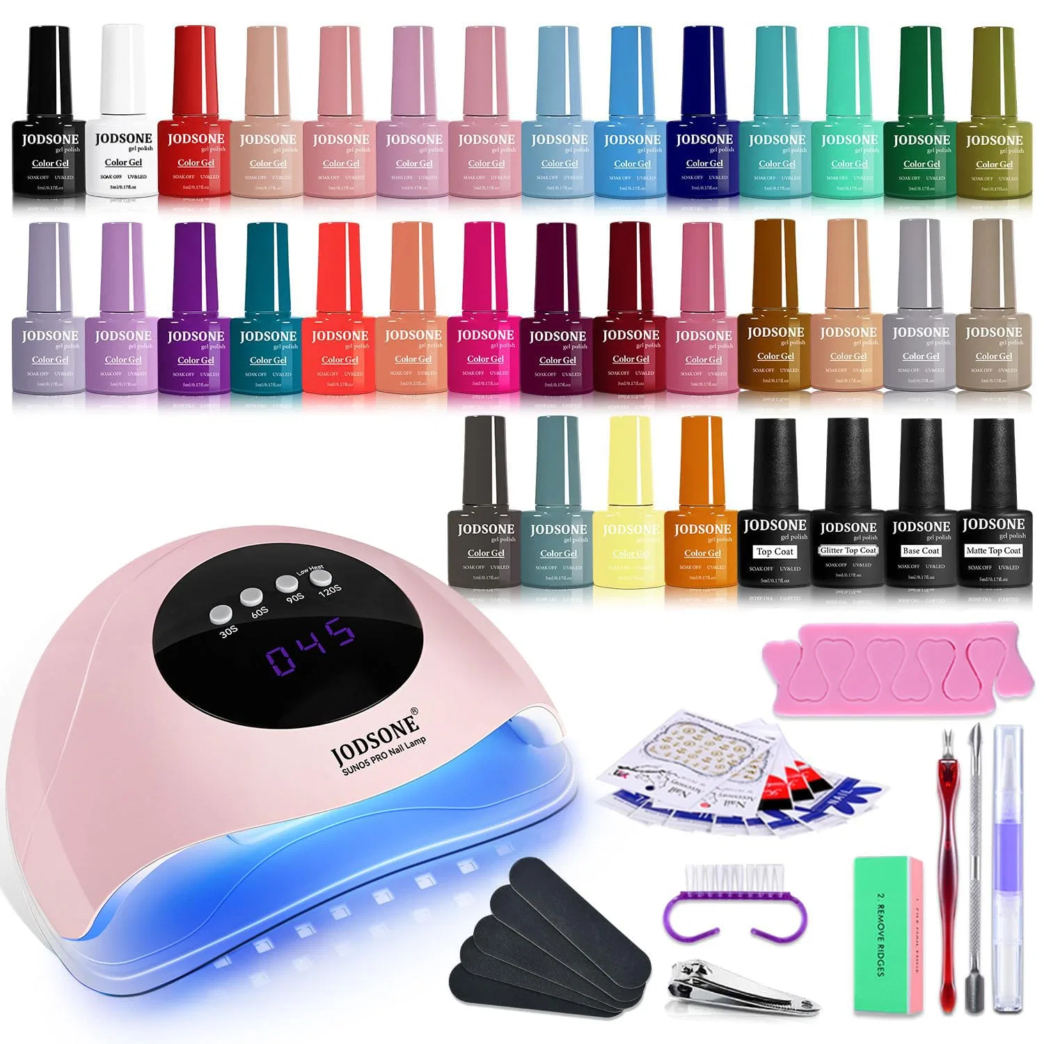 Набор гель-лаков JODSONE 32 цвета с УФ-лампой Jodsone, 32Color-Suno5