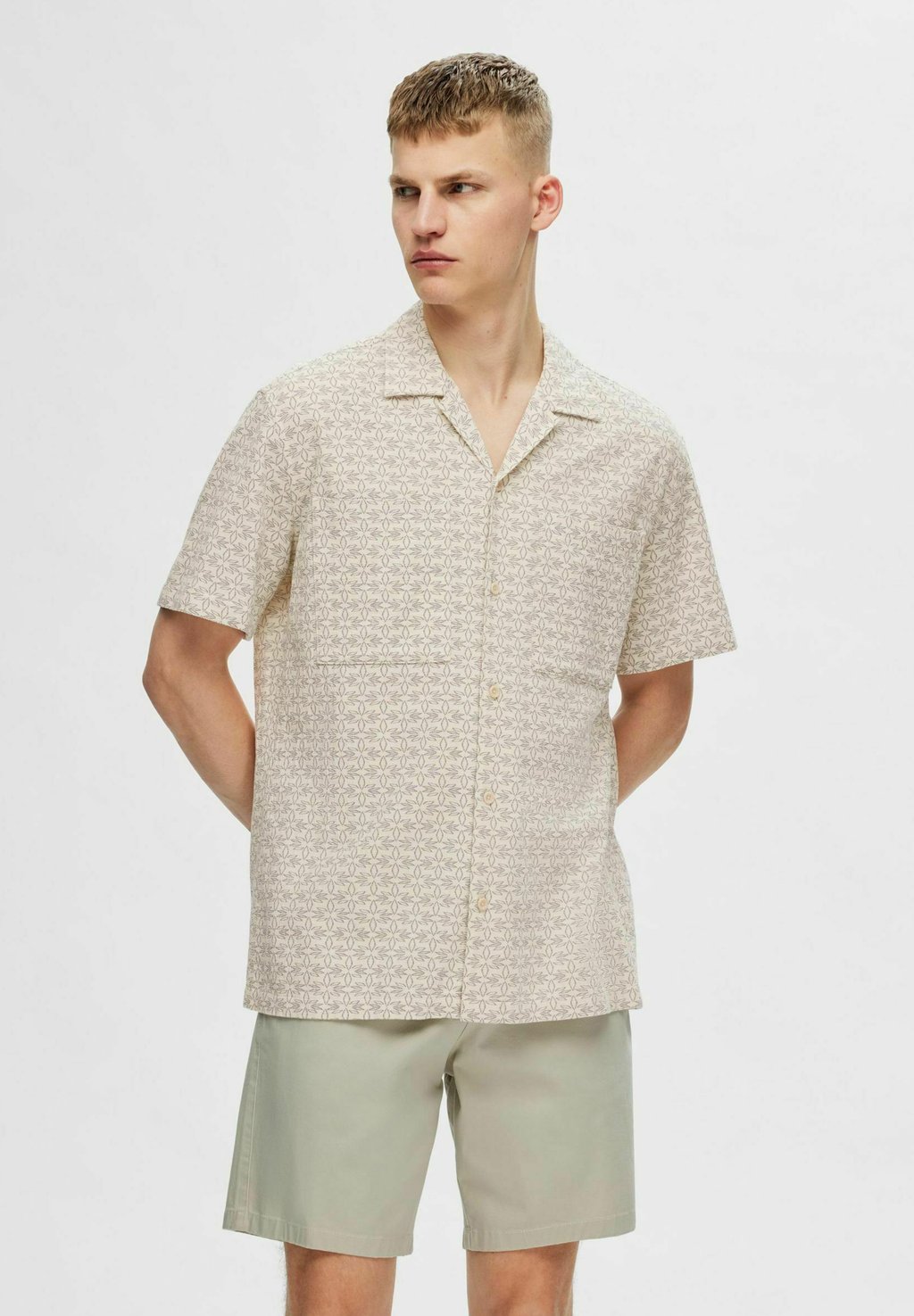 

Рубашка Selected Homme, бежевый