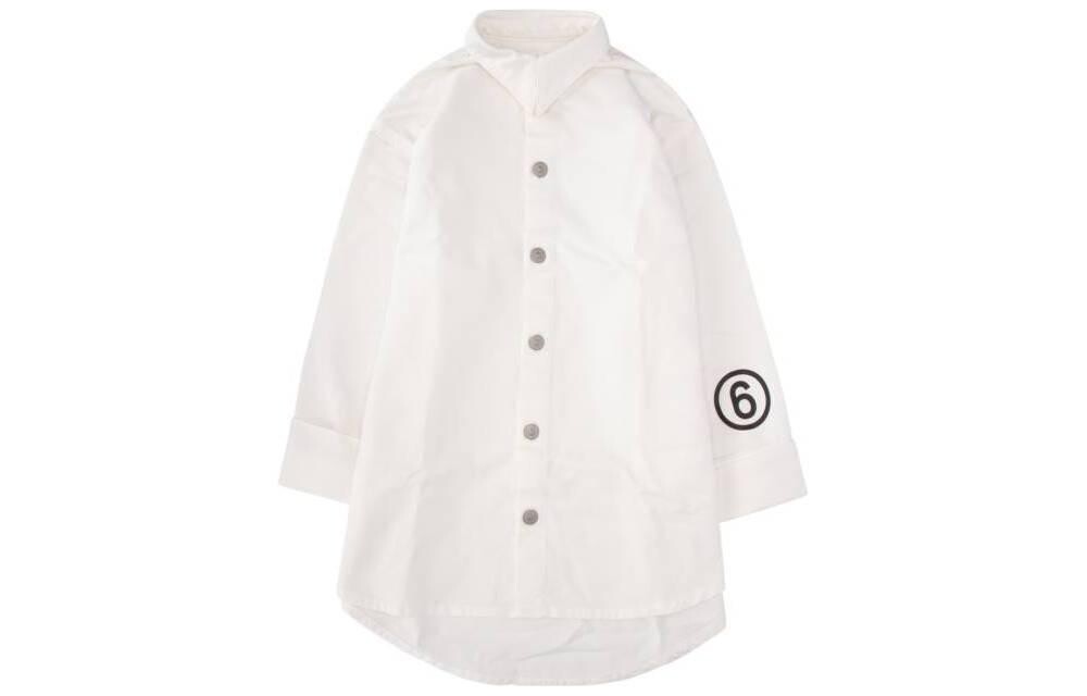 

Детская рубашка Mm6 Maison Margiela, белый