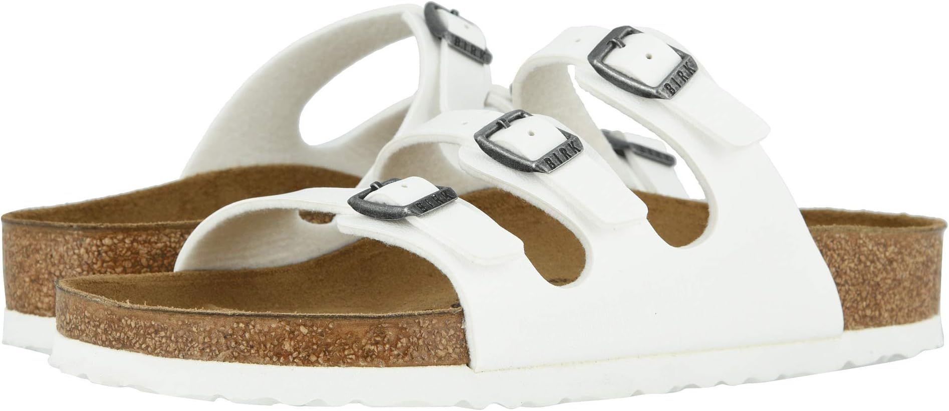 

Сандалии на плоской подошве Florida Birko-Flor Birkenstock, цвет White Birko-Flor