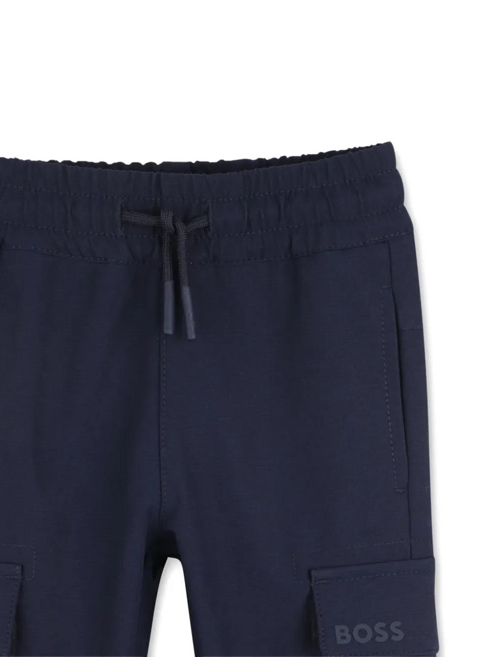 Брюки с накладными карманами BOSS Kidswear, синий — фото 3