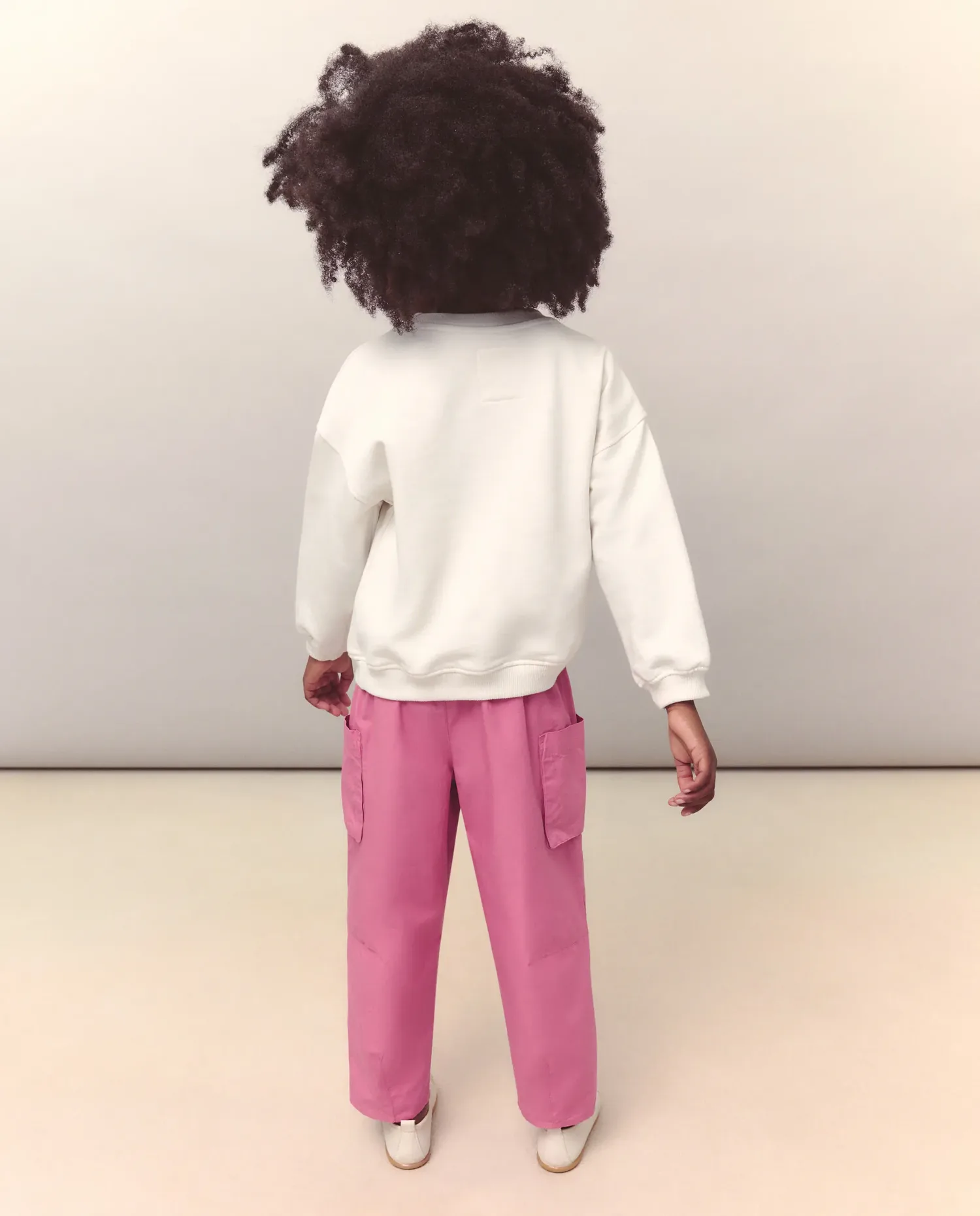 Детские брюки-карго с эластичным поясом Kids El Corte Inglés, сливовый — фото 3