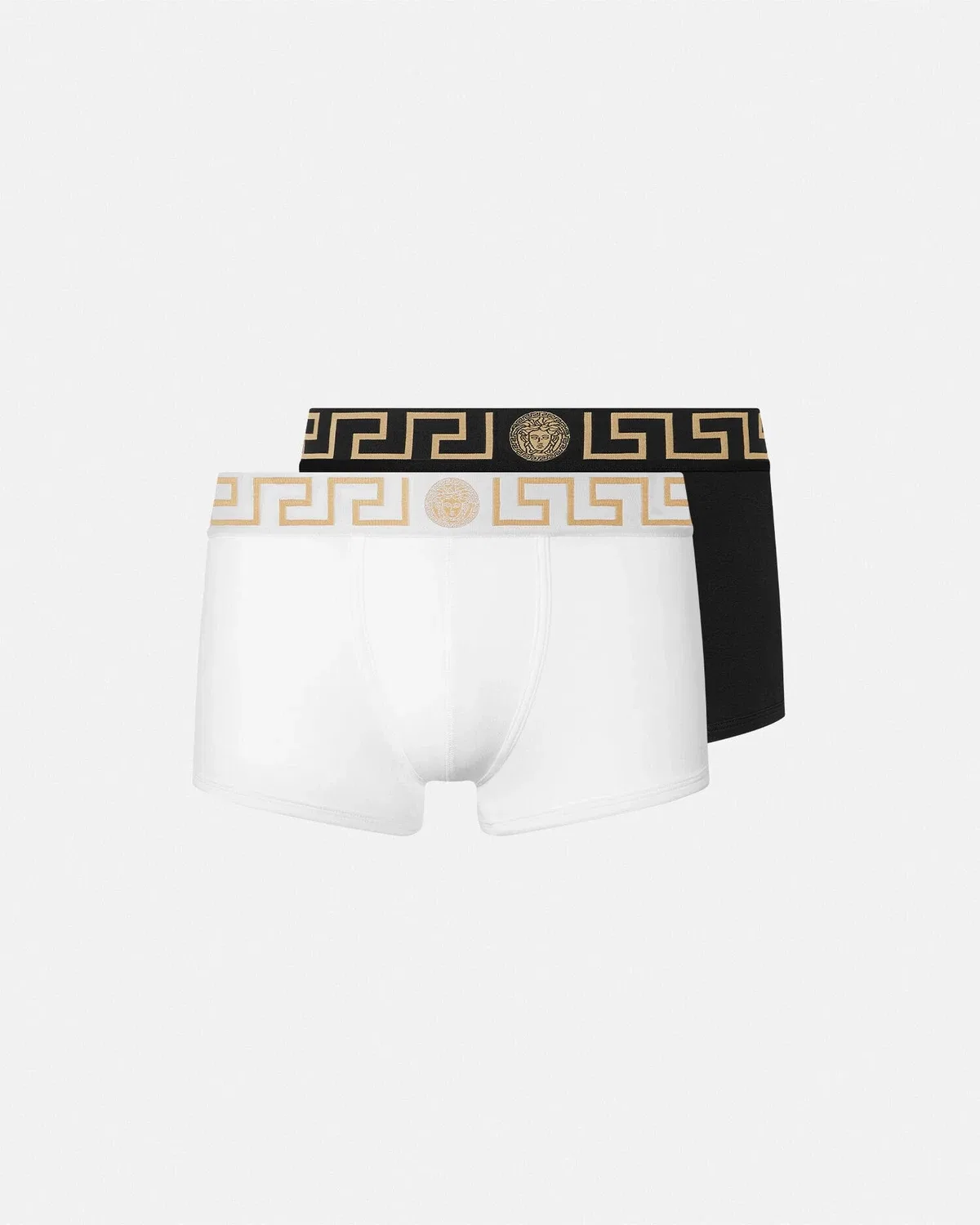 Комплект из двух трусов с греческим бордюром VERSACE, белый