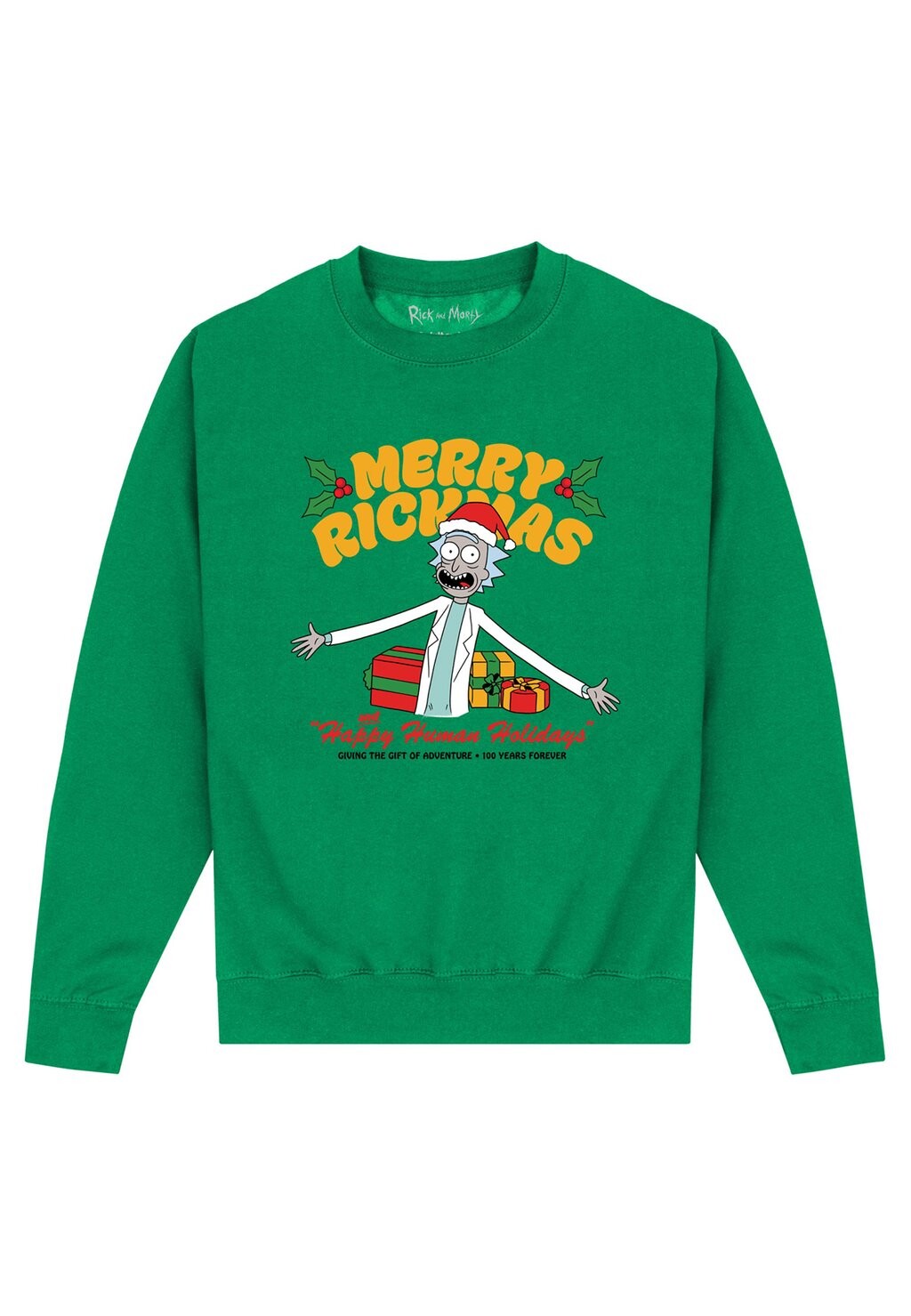 

Толстовка RICK AND MORTY HAPPY HUMAN HOLIDAYS Henry Tiger, зеленый