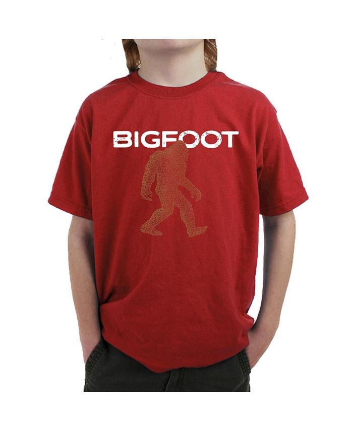

Bigfoot — детская футболка с рисунком для мальчиков LA Pop Art, красный